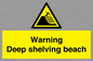 WL7485: Warning Deep shelving beach