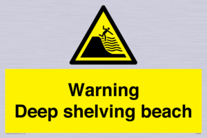 WL7485: Warning Deep shelving beach