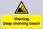 WL7485: Warning Deep shelving beach