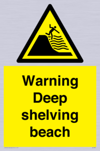 WL7485: Warning Deep shelving beach