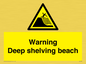 WL7485: Warning Deep shelving beach