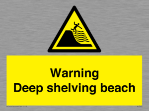 WL7485: Warning Deep shelving beach