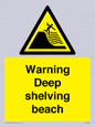 WL7485: Warning Deep shelving beach