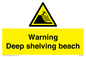 WL7485: Warning Deep shelving beach