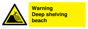 WL7485: Warning Deep shelving beach