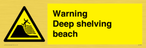 WL7485: Warning Deep shelving beach
