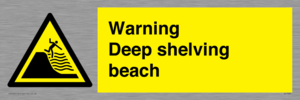 WL7485: Warning Deep shelving beach
