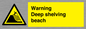 WL7485: Warning Deep shelving beach