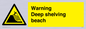 WL7485: Warning Deep shelving beach