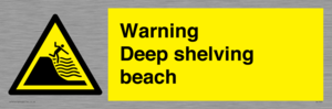 WL7485: Warning Deep shelving beach