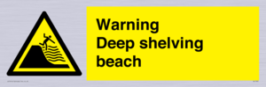 WL7485: Warning Deep shelving beach