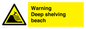 WL7485: Warning Deep shelving beach