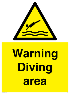 WL7486: Warning Diving area