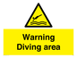 WL7486: Warning Diving area