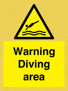 WL7486: Warning Diving area