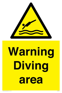 WL7486: Warning Diving area