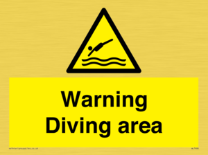 WL7486: Warning Diving area
