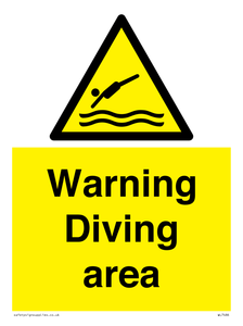 WL7486: Warning Diving area