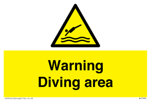 WL7486: Warning Diving area