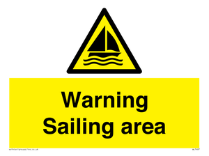 WL7487: Warning Sailing area