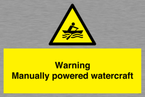 WL7489: Warning Manually powered watercraft