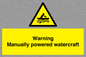 WL7489: Warning Manually powered watercraft