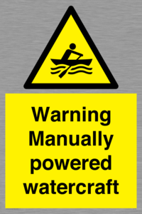 WL7489: Warning Manually powered watercraft