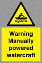 WL7489: Warning Manually powered watercraft