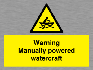 WL7489: Warning Manually powered watercraft
