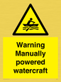 WL7489: Warning Manually powered watercraft