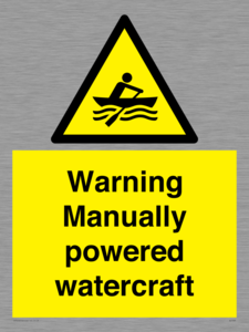 WL7489: Warning Manually powered watercraft