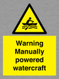 WL7489: Warning Manually powered watercraft
