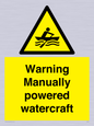 WL7489: Warning Manually powered watercraft