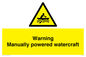 WL7489: Warning Manually powered watercraft