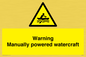WL7489: Warning Manually powered watercraft