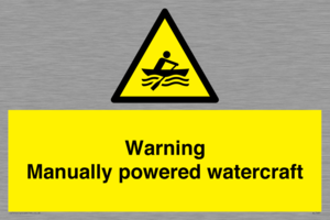 WL7489: Warning Manually powered watercraft