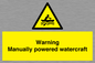 WL7489: Warning Manually powered watercraft