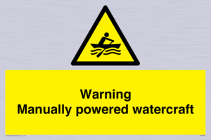 WL7489: Warning Manually powered watercraft