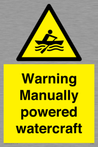WL7489: Warning Manually powered watercraft