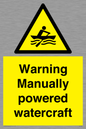 WL7489: Warning Manually powered watercraft