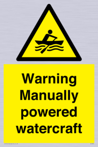 WL7489: Warning Manually powered watercraft