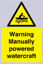 WL7489: Warning Manually powered watercraft