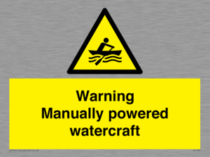 WL7489: Warning Manually powered watercraft