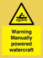 WL7489: Warning Manually powered watercraft