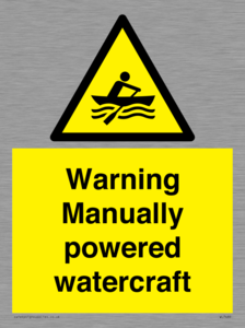 WL7489: Warning Manually powered watercraft