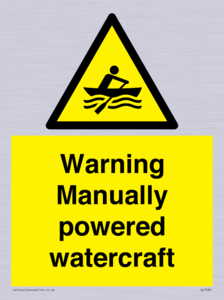 WL7489: Warning Manually powered watercraft