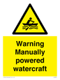 WL7489: Warning Manually powered watercraft