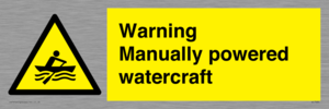 WL7489: Warning Manually powered watercraft