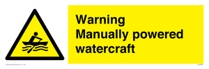 WL7489: Warning Manually powered watercraft
