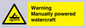 WL7489: Warning Manually powered watercraft